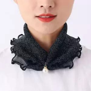 얇은 진주 스카프 목 가리개 10종 LM0611 헤어밴드 패션잡화 니트 니트