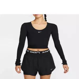 나이키 프로 드라이 핏 크롭 긴소매 탑 W 앤트러사이트 HV9993 010 국내매장