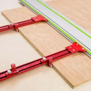 평행 레일 가이드 시스템 알루미늄 합금 목공 트랙 톱 녹슬지 않는 내마모성 원형 액세서리용 결합 세트