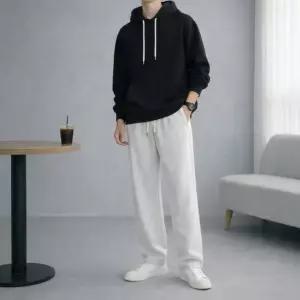 세미와이드 인기템 남성 프리미엄 남친룩 코튼 봄 스판 밴딩 슬랙스 바지 간절기 팬츠
