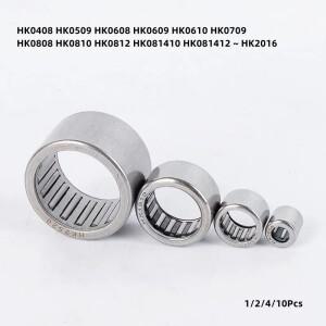 니들 롤러 베어링 스탬프 쉘 1/2/4/10 개  HK0408 HK0509 ~ HK