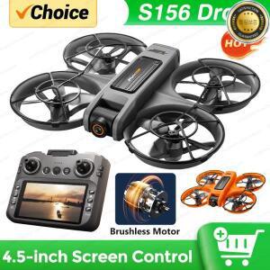 S156 드론 프로페셔널 8K 카메라 5G WiFi FPV UAV 4.5인치 화면 원격 제어 쿼드콥터 브러시리스 모터 2025