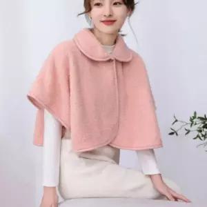 여성 겨울 망토 케이프 숄 사무실 학교 방한용품 데일리 캐주얼룩
