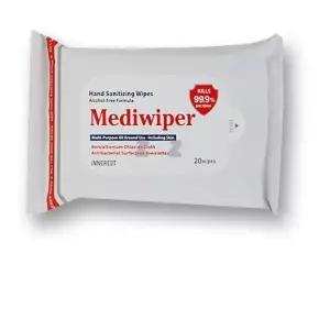 메디와이퍼 살균 소독 티슈 20매/세정/소독용/물티슈/손세정/아기/유아용품/휴대용/손소독/개별/차량용/휴