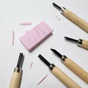 목공 조각칼 5종 세트 지우개 도장/나무/목재/조각도/미술/교육/학교/수업/방과후/취미/DIY/작품/목조/판화
