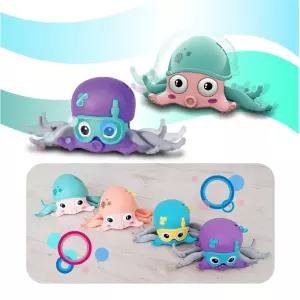 문어 오징어 움직이는 웨이브 바닥 욕조 장난감/모형/물에서/어린이/세트/완구/튜브/샤워기/워터파크/고래