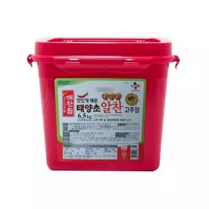 해찬들 맛있게 매운 태양초 알찬 고추장 6.5kg