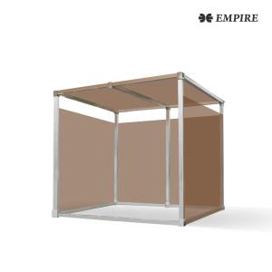흡연부스 자연환기형 조립식흡연실 반오픈형2mx1mxH2m