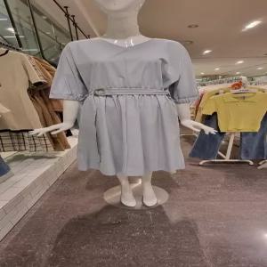 V넥 칠부소매 스판 롱 원피스(FM2C7OP0254)