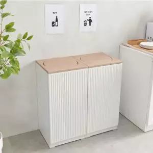 모노 템바보드 휴지통 스윙형 2P 세트 더스트박스 쓰레기통 분리수거함 다용도함