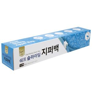 쉐프 슬라이딩 지퍼백(대 12매) 33x32x5 스탠딩 비닐백