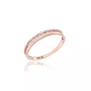 [로이드](마산점) 스톤 트와이스 미스링 14K Gold 반지 LRS21073G