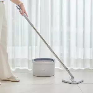 OLLY 올리 한번에 물걸레 밀대 회전탈수 청소기 스핀 통돌이 극세사 자동탈수 노터치 청소 가정용 OLSM25