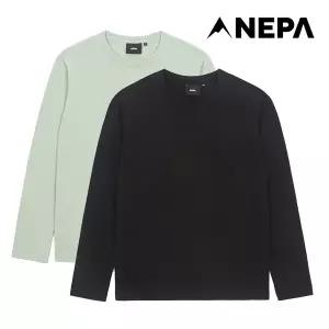 [정가 59000원] 네파 남성 베이직 긴팔 라운드 티셔츠 7K55363