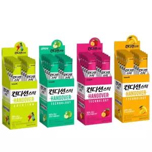 컨디션스틱 4종혼합 오리지널 그린애플 자두 망고 / 1box씩 총 4box