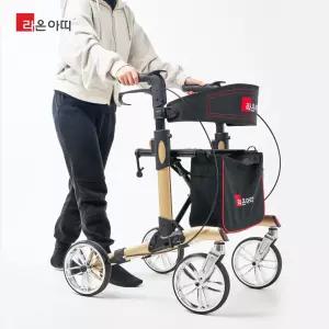 라온아띠 성인용보행기 KCS-578 할머니 할아버지 롤레이터 선물 고령자용 보행차 