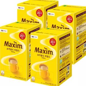 동서 맥심 모카골드 마일드 커피믹스 160T+20T (180T) X 4개