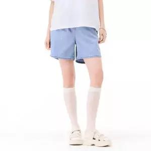 [체이스컬트] HC24 올밴딩 4부 데님 팬츠 (S-L) 여자 연청 진청 인디고 데님 청 반 (S33506821)