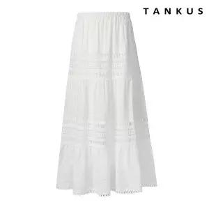 [탱커스]레이스 캉캉 밴딩 롱 스커트 (TX2SK015L0)