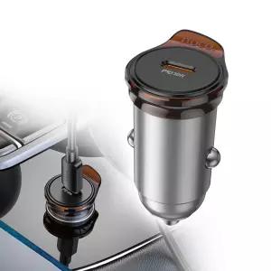 호코 에어그립 차량용 컴팩트 초고속 시거잭 충전기 30W C포트 LED