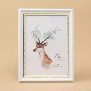 벽걸이액자 앤틱무드 허가증 상장 액자 A4) 화이트) A4액자 상장액자 졸업장액자