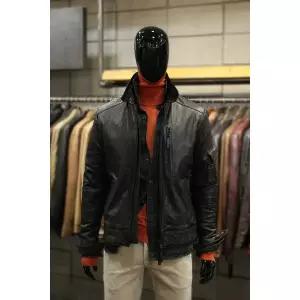 [빠니깔레] 이태리직수입 오일워싱램스킨 암포켓레더블루종자켓 f-aljp51dbr (P002426920)