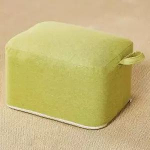 홈 인러브 사각 스툴 40x30x30cm 그린 좌식 스툴의자 화장대스툴 좌식스툴 린넨스툴