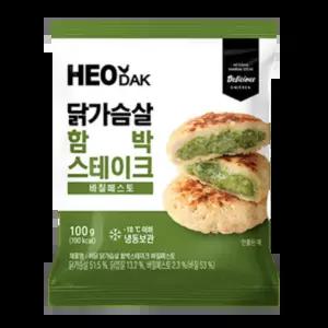 허닭 닭가슴살 함박스테이크 바질페스토 100g