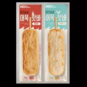 허닭 닭가슴살 어묵 핫바 담백한맛 매콤한맛 70g