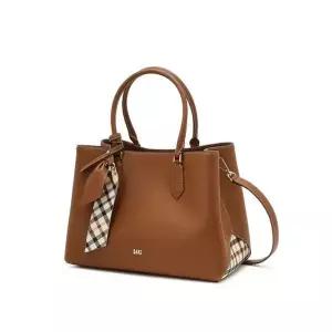 [NS홈쇼핑]DCBA6E142W2 닥스 브라운 로고장식 소가죽 토트백[35547605]