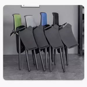 강의실 접이식 책상의자 일체형 세미나 검정 대학교 대기