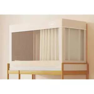 수면텐트 난방 이층 기숙사 보온 그레이(폭90x길이190x높이90)3도어 방한텐트 방한 암막