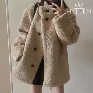 [헬렌] 시어링 하프 퍼 코트 하이넥 플리스 겨울 자켓 하프쉬프자켓 B-049