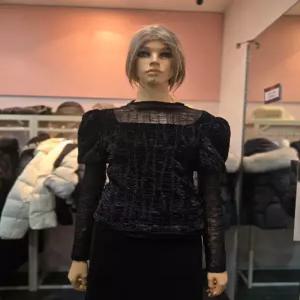 [에고이스트] 벨벳 레이어드 볼륨 페미닌 티셔츠  ER4CL-664