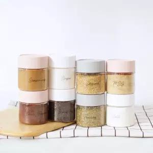 레터링 양념통용기 조미료통 (300ml) 8개+스티커