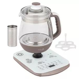 키친로즈 1800 프리미엄 글라스 전기 티포트 주전자/차/포트/가정용/무선/탕비실/커피/경비실/주방/사무실