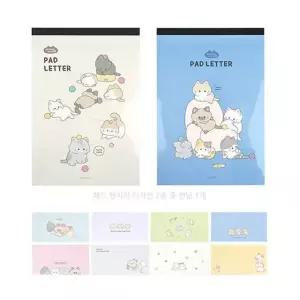 냥냥 패드 편지지(63매)+가로봉투(96매) 세트