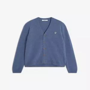 25FW  폭스 헤드 램스울 컴포트 가디건 PM00502KT10060331 POWDER BLUE DOM