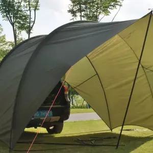 차량용 도킹 꼬리 차박 카라반 텐트 카텐트 흰색 차텐트