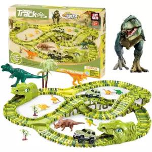 (240개) 공룡 레일카/자동차/장난감/트랙/장난감차/유아용/카레이싱/미니카/작동/미니/세트/완구/어린이