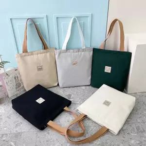 사계절 귀여운 곰돌이 라벨 깔끔 캔버스 토트 에코백미니크로스 여성핸드 핸드 여자가방 토드 빅토드 작은