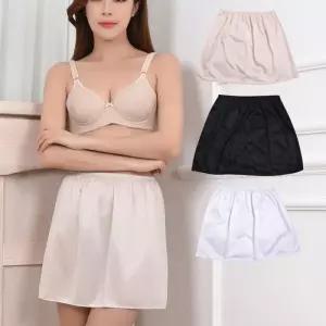 (뵈뵈)무지 심플 기본 새틴 광택 속치마