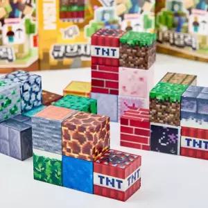 3500 큐브 자석 블럭 어린이 지능 발달 자석교구 9EA