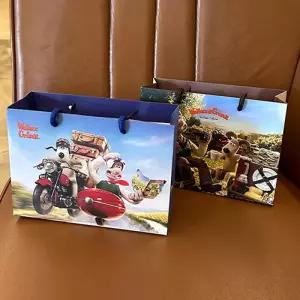 월레스와 그로밋 2000 쇼핑백 캐릭터 종이백 선물백 10개입