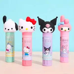 산리오 캐릭터 피규어 고체풀 딱풀 스틱풀 12개입 세트