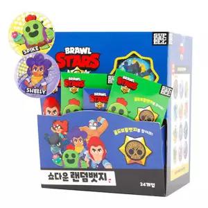 브롤스타즈 쇼다운 랜덤 뱃지 캐릭터 굿즈 액세서리 24개입