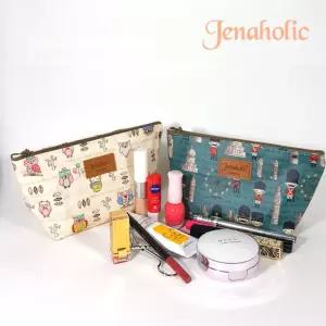 제나홀릭 삼각 스탠다드 화장품파우치M치 다용도치 여성치 여자치 지퍼치 예쁜치 소품치 가방정리치 판촉용