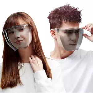 장만A614 안경 풀 페이스쉴드 스포츠 안전고글 블랙 안면보호대 쿠킹마스크 안티오일