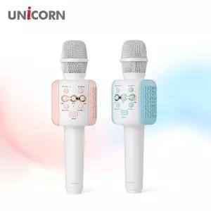 유니콘 블루투스 노래방마이크 무선마이크 휴대용 가