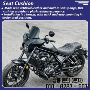 CM1100 혼다 호환 레블 2021 2024 오토바이 앞 운전자 뒷좌석 승객용 일체형 시트 쿠션